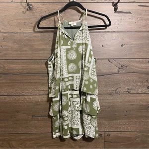 Bandana Print Tiered Romper